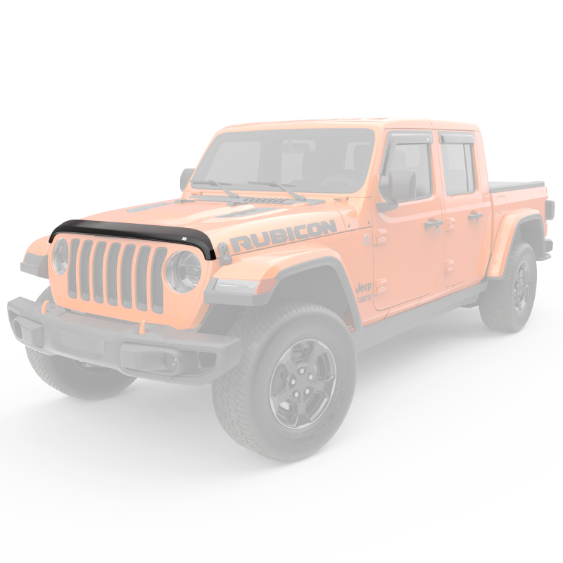 Jeep Wrangler Hood Guard - EGR - Superguard - Dark Smoke - `18-`25