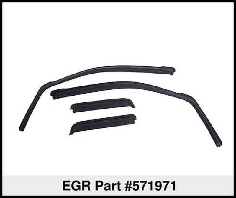 Chevrolet Blazer Window Visors - Front + Rear - EGR - In-Channel - Dark Smoke - `19-`25