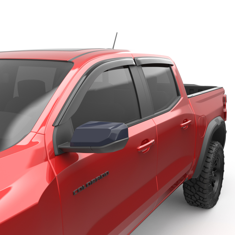 GMC Canyon Wind Deflectors - EGR - Tape-on - Smoke - `23-`25