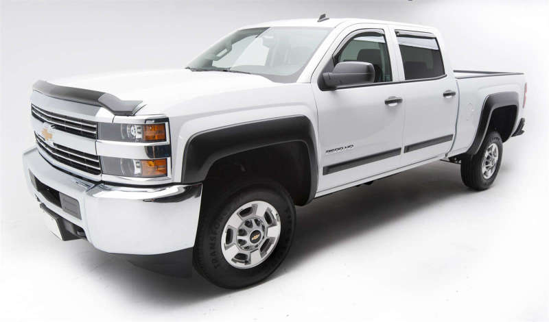 Chevrolet Silverado 3500HD Fender Flares - Front + Rear - EGR - Rugged Look - Black - `14-`19