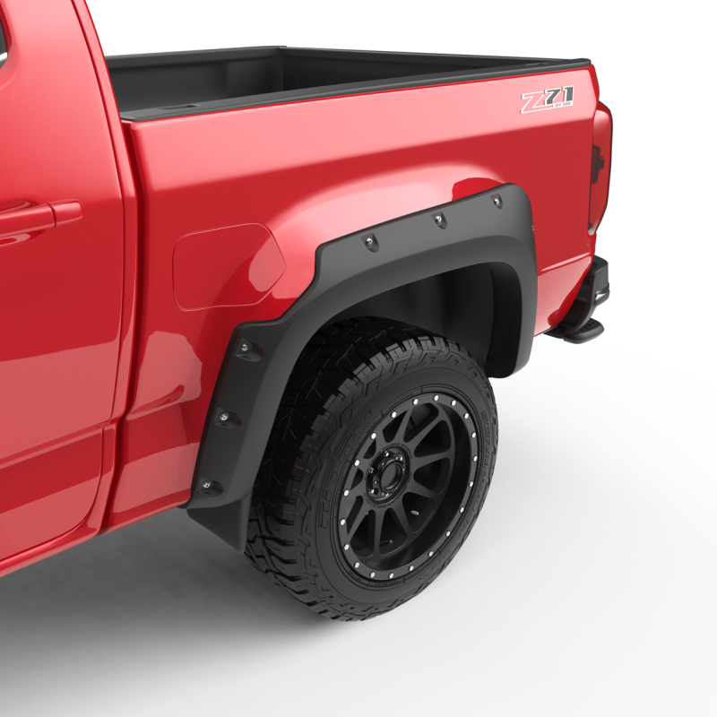 Chevrolet Colorado Fender Flares - Front + Rear - EGR - Bolt-On Look, Premium Series - Black - `15-`22