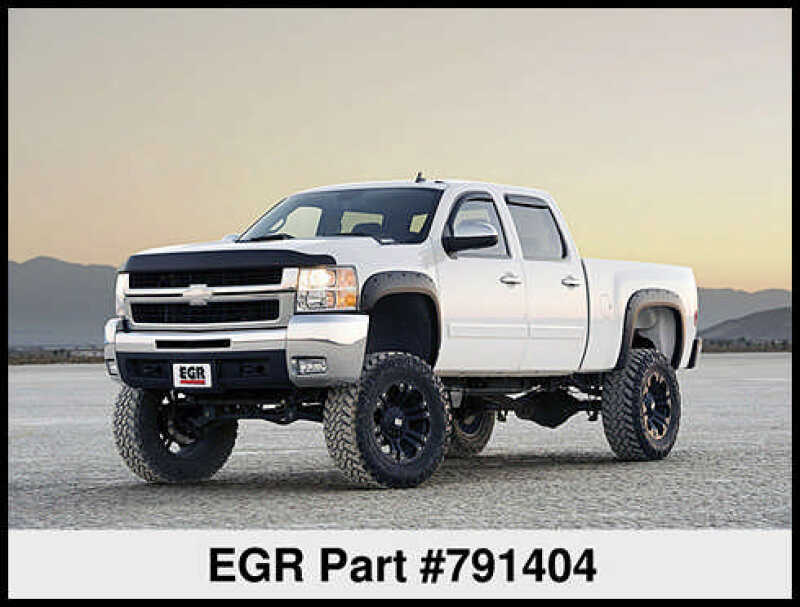 Chevrolet Silverado 1500 Fender Flares - Front + Rear - EGR - Bolt-On Style - Black - `07-`13