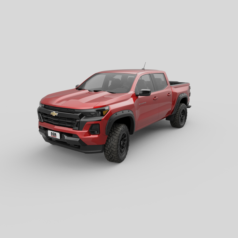 Chevrolet Colorado Fender Flares - EGR - Bolt-On Blackout Series - Black - `23-`25