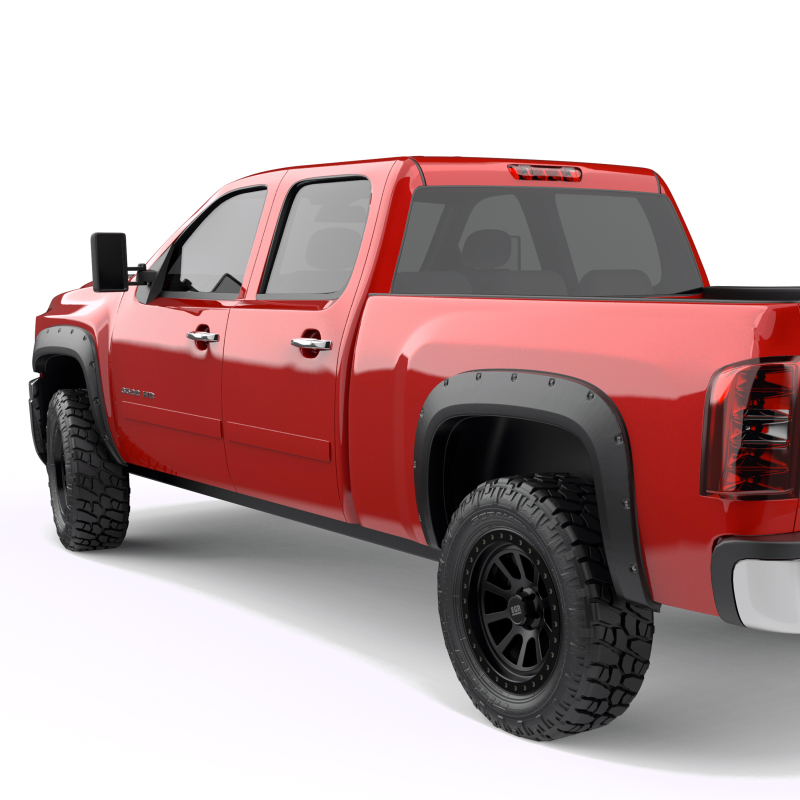 Chevrolet Silverado Fender Flares - Front + Rear - EGR - Bolt-On Look - Matte Black - `07-`13