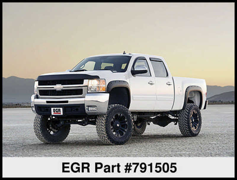 Chevrolet Silverado Fender Flares - Front + Rear - EGR - Bolt-On Look - Matte Black - `07-`13
