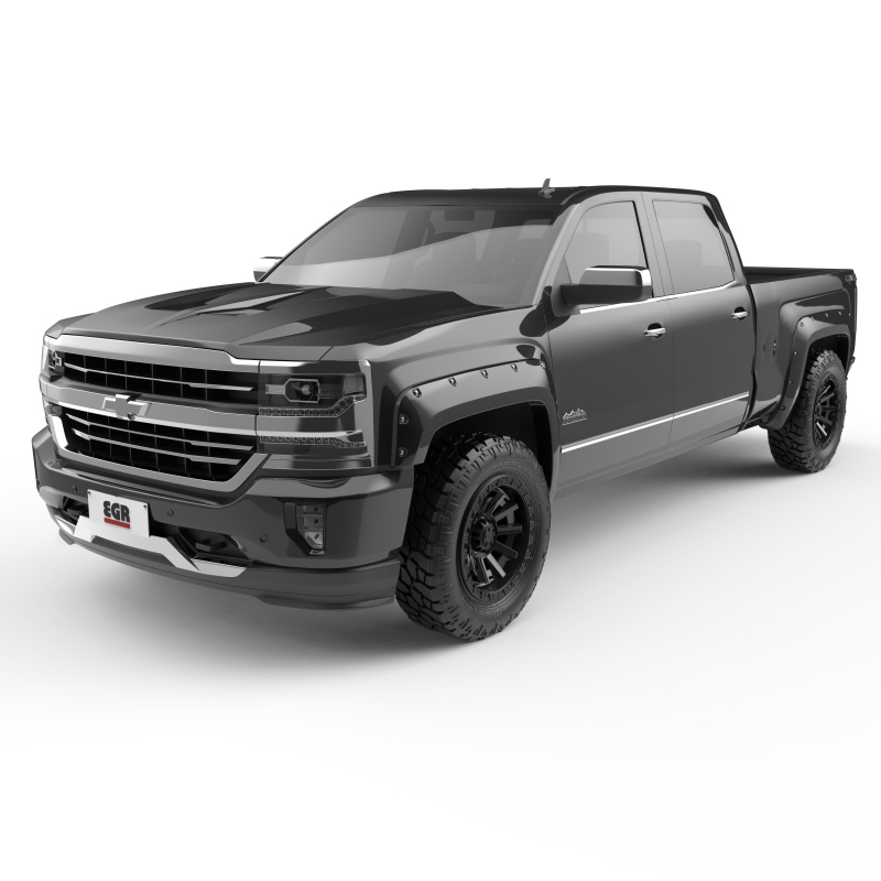 Chevrolet Silverado 3500HD Fender Flares - EGR - Color Match - Black - `15-`19