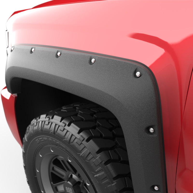 Chevrolet Silverado Fender Flares - Front + Rear - EGR - Bolt-On Look - Black - `14-`19