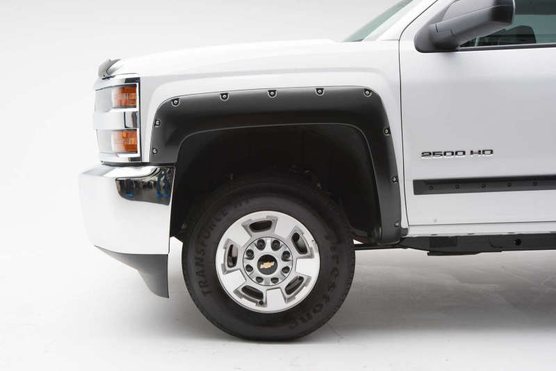Chevrolet Silverado Fender Flares - Front + Rear - EGR - Bolt-On Look - Black - `14-`19