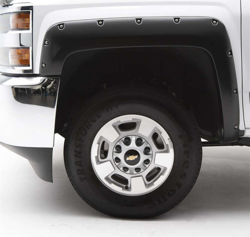 Chevrolet Silverado Fender Flares - Front + Rear - EGR - Bolt-On Look - Black - `14-`19