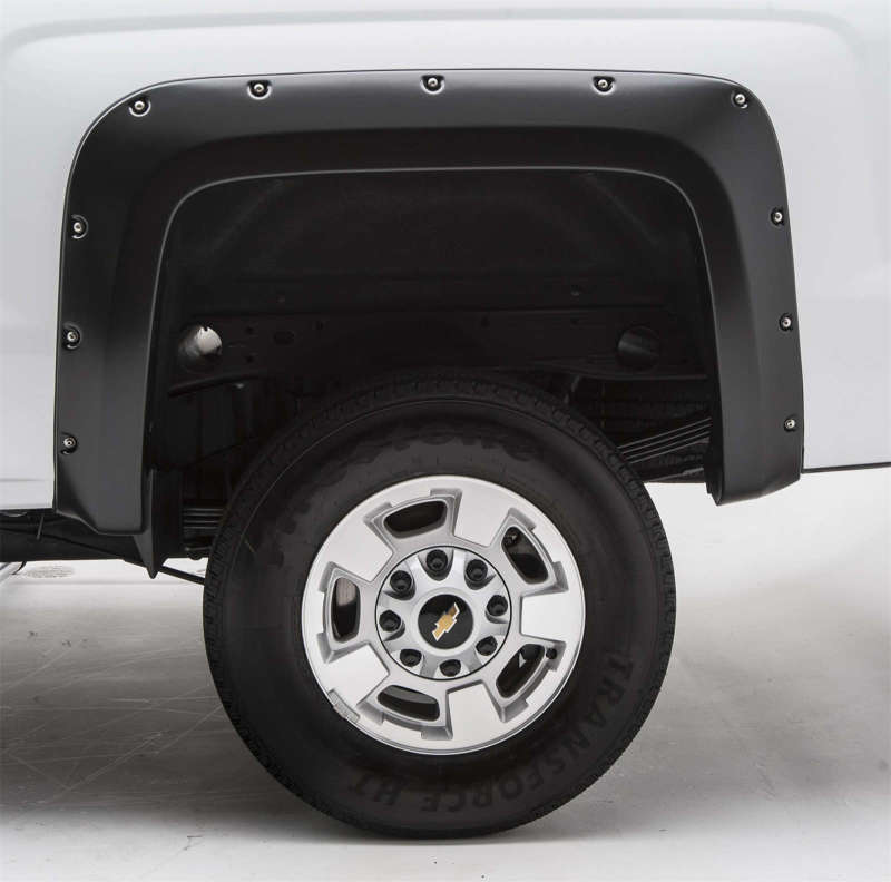 Chevrolet Silverado Fender Flares - Front + Rear - EGR - Bolt-On Look - Black - `14-`19