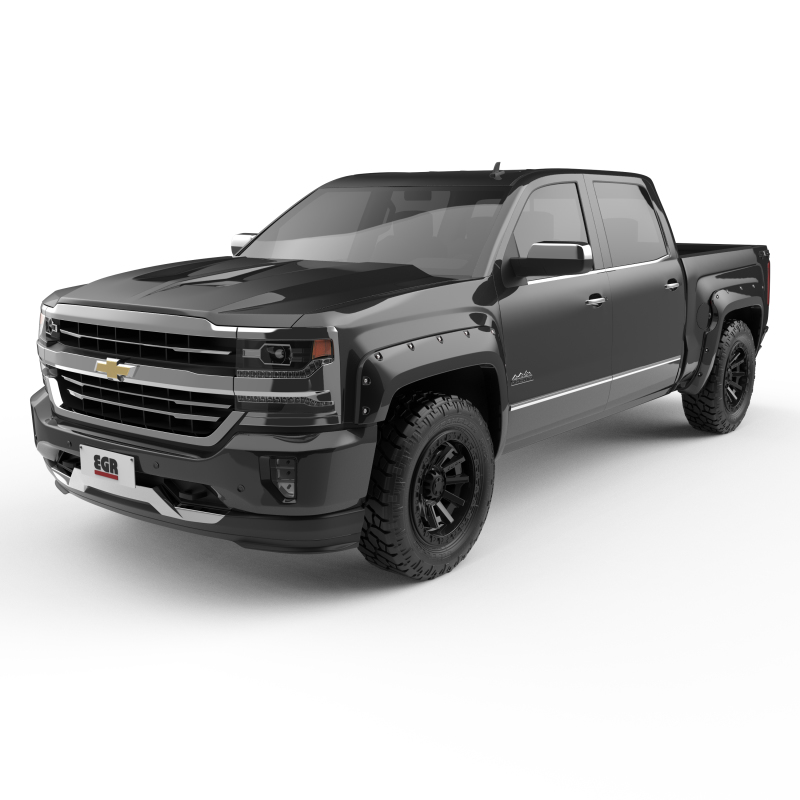 Chevrolet Silverado 1500 Fender Flares - EGR - Color Match - Black - `14-`18