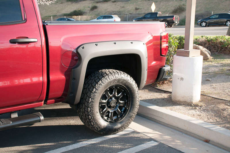 Chevrolet Silverado 1500 Fender Flares - Front + Rear - EGR - Bolt-On Look, Premium Series - Black - `14-`18
