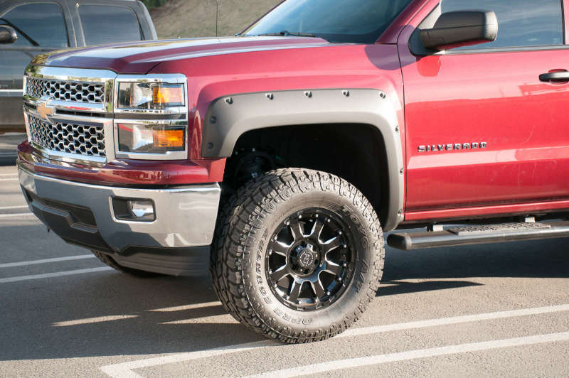 Chevrolet Silverado 1500 Fender Flares - Front + Rear - EGR - Bolt-On Style - Matte Black - `14-`18