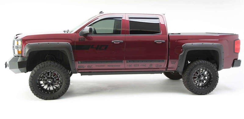 Chevrolet Silverado 1500 Fender Flares - Front + Rear - EGR - Bolt-On Style - Matte Black - `14-`18