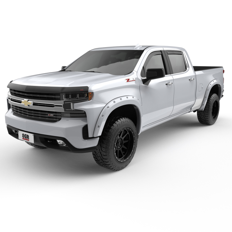 Chevrolet Silverado 1500 Fender Flares - EGR - Traditional Bolt-On Look - Summit White - `19-`22