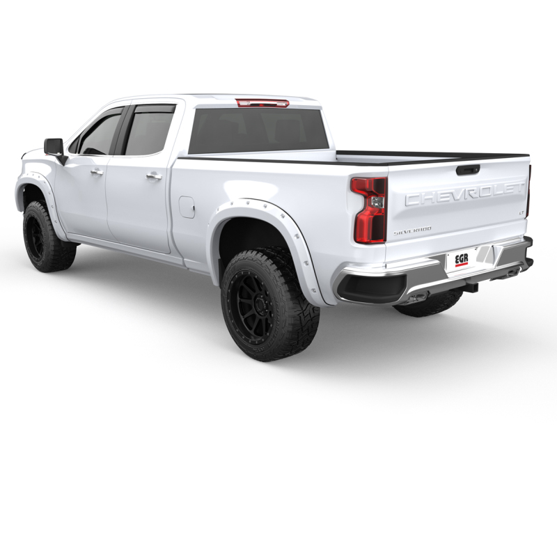 Chevrolet Silverado 1500 Fender Flares - EGR - Traditional Bolt-On Look - Summit White - `19-`22