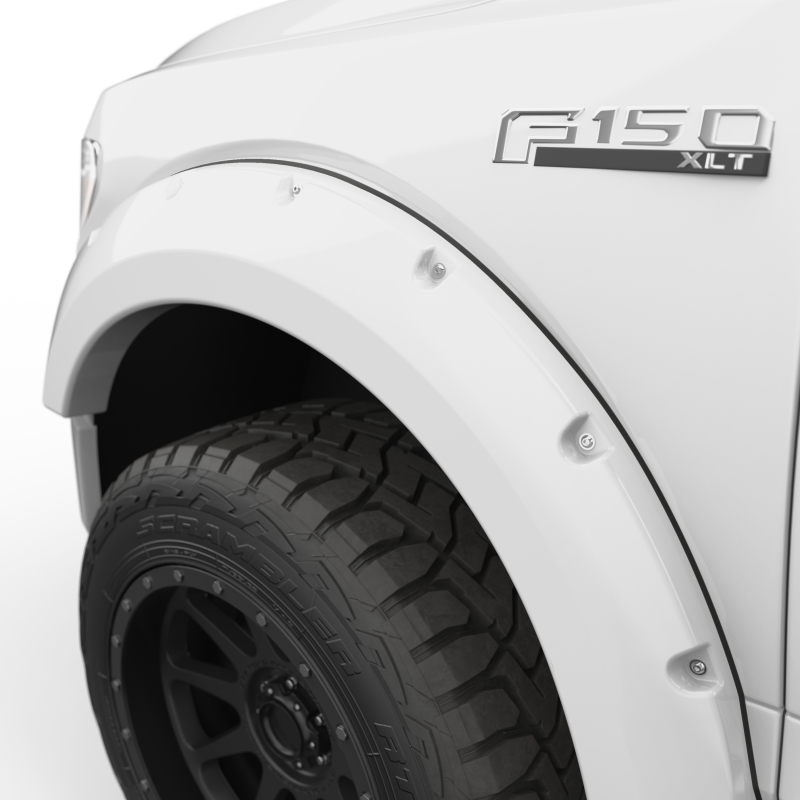 Ford F-150 Fender Flares - EGR - Bolt-On Look Color Match - Oxford White - `15-`17