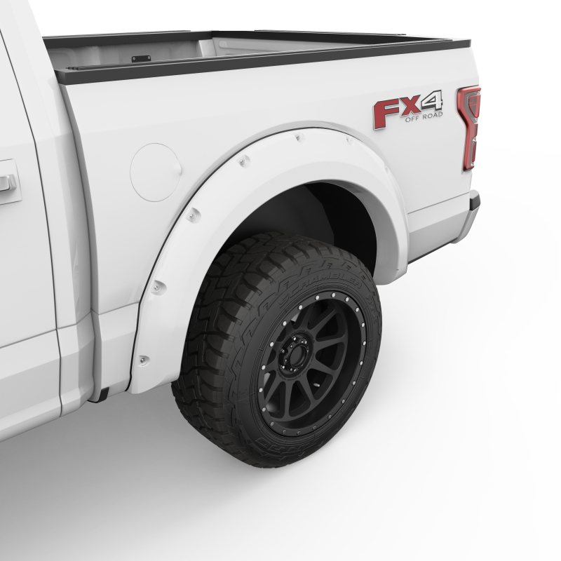 Ford F-150 Fender Flares - EGR - Bolt-On Look Color Match - Oxford White - `15-`17
