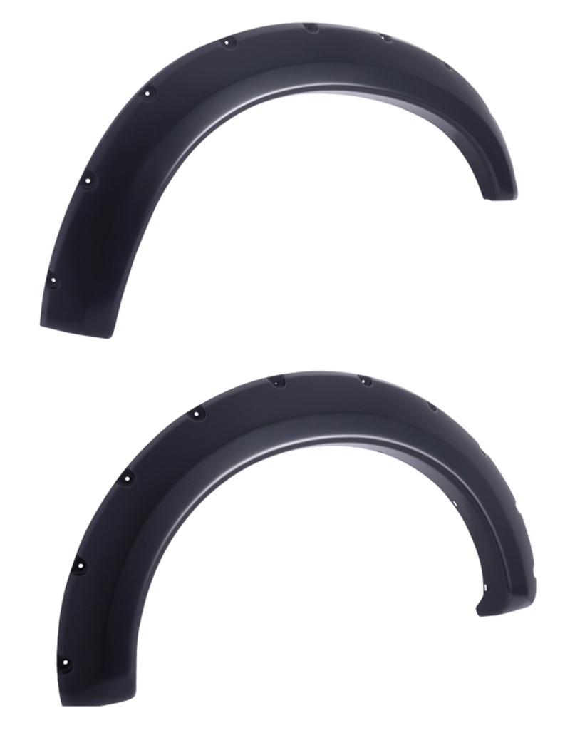 Ford F-150 Fender Flares - Front + Rear - EGR - Bolt-On Look with Stainless Steel Accent Bolts - Black - `15-`17
