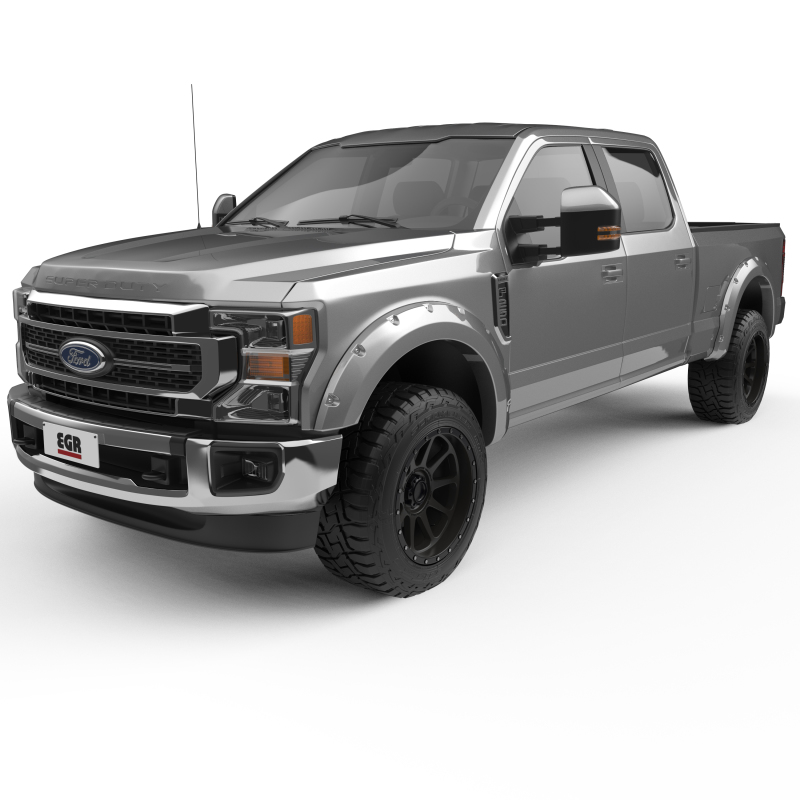 Ford Super Duty F-350 Fender Flares - EGR - Bolt-On Look, Color Match - Ingot Silver - `17-`22