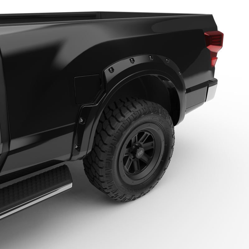 Nissan Titan XD Fender Flares - EGR - Bolt-On Look Color Match - Black Metallic - `16-`27