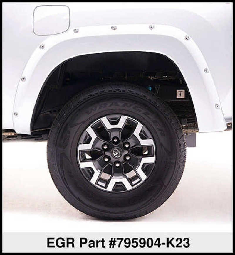Nissan Titan XD Fender Flares - EGR - Bolt-On Look Color Match - Liquid Platinum Metallic - `16-`27