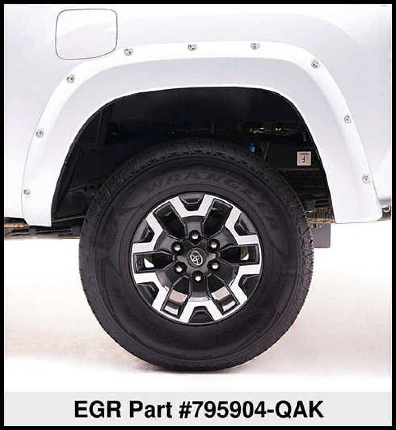 Nissan Titan XD Fender Flares - EGR - Bolt-On Look Color Match - Blizzard - `16-`27