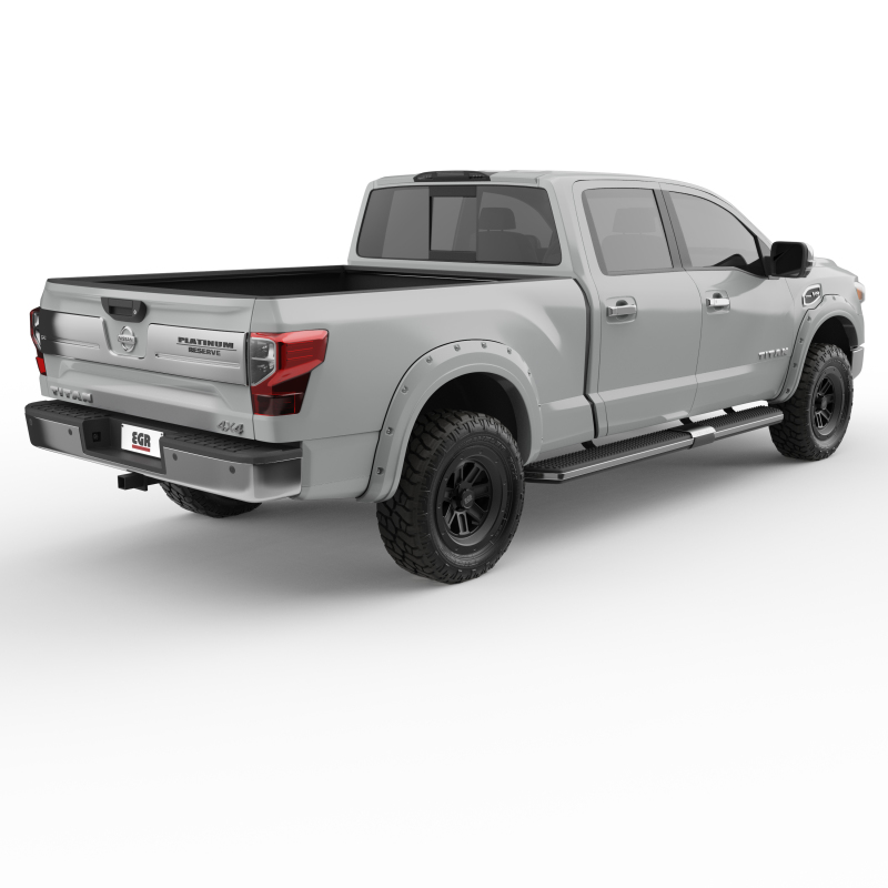Nissan Titan XD Fender Flares - EGR - Bolt-On Look Color Match - Blizzard - `16-`27