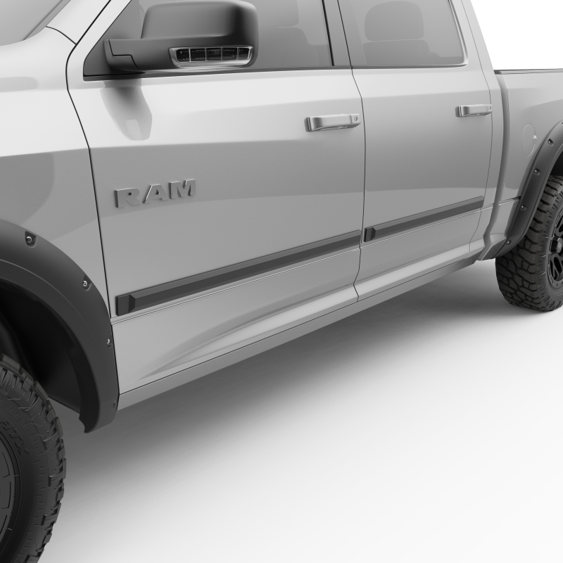 Dodge Ram 2500 Body Side Moldings - Front + Rear - EGR - Rugged Style - Black - `09-`24