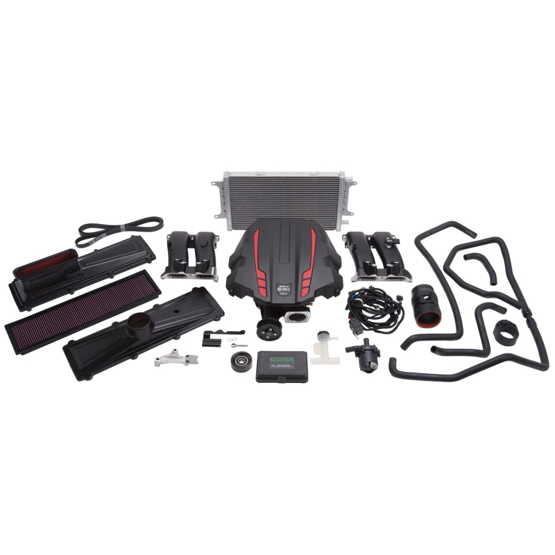 Scion FR S Supercharger - Edelbrock - Stage 1 - Street Kit - Black with Red Accents - `12-`19