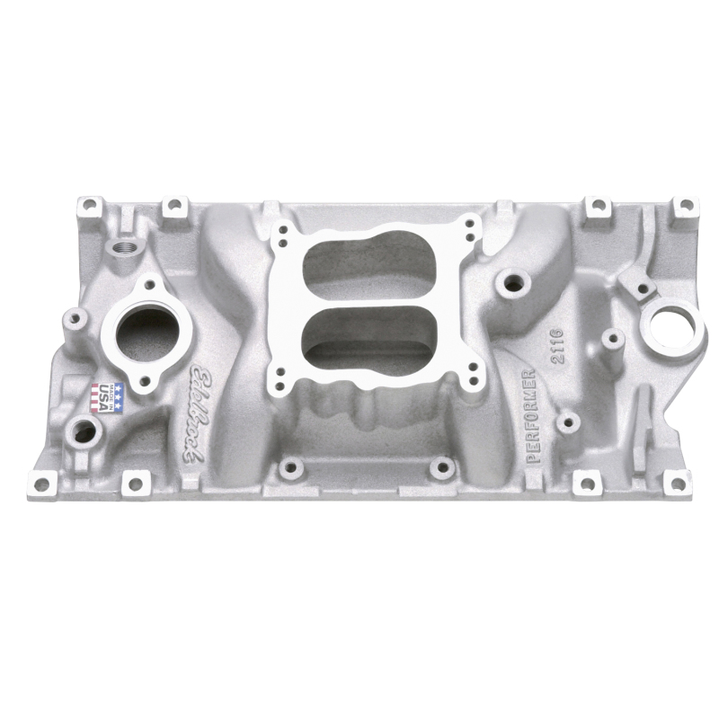 Chevrolet Small-Block Gen I Vortec Performance Intake Manifold - Edelbrock - Performer Vortec - Black Powder Coated - `96-`02