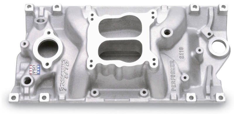 Chevrolet Small-Block Gen I Vortec Performance Intake Manifold - Edelbrock - Performer Vortec - Black Powder Coated - `96-`02