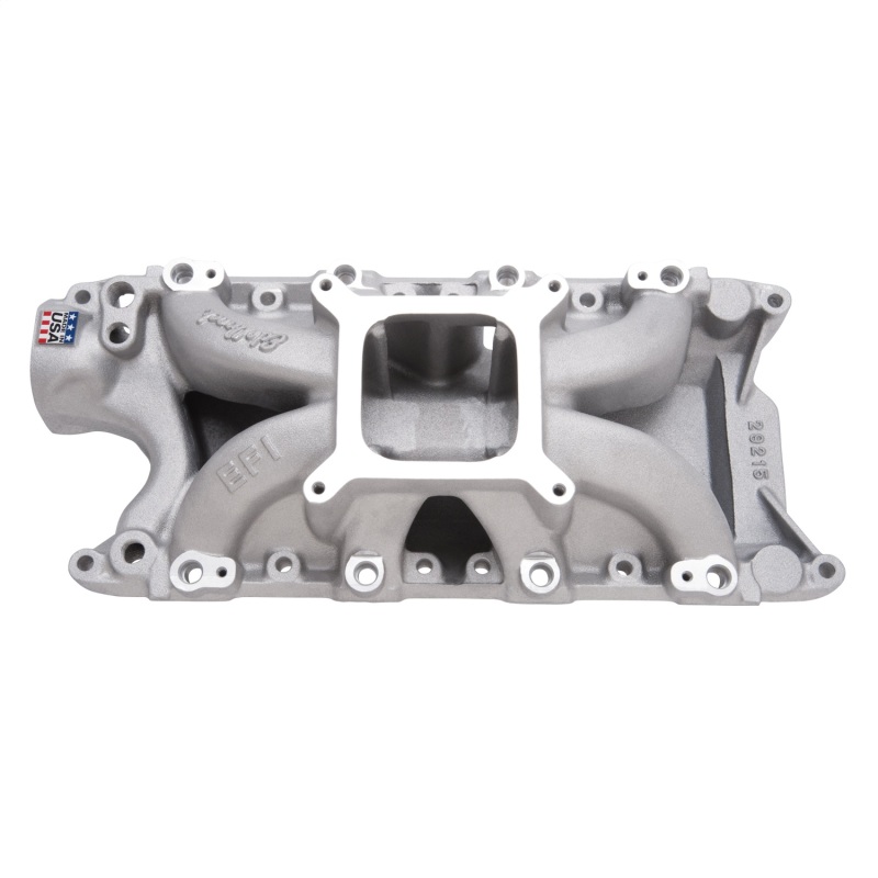 Ford Small-Block Windsor Intake Manifold - Edelbrock - Victor Jr EFI - Satin - `62-`01
