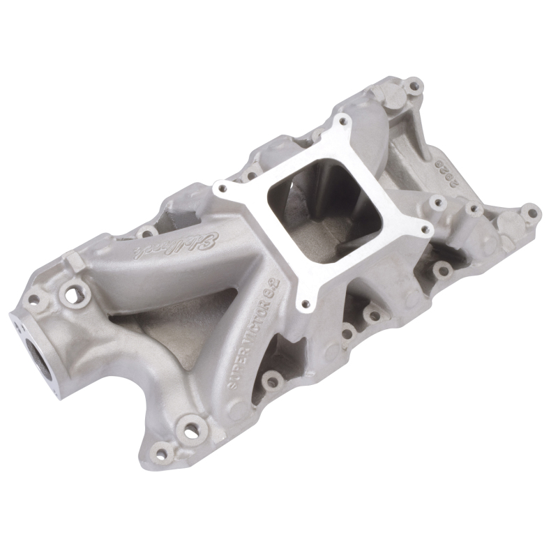 Ford Small-Block Windsor Intake Manifold - Edelbrock - Super Victor 8.2 - Polished - `63-`01