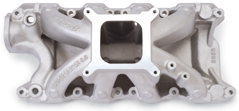 Ford Small-Block Windsor Intake Manifold - Edelbrock - Super Victor 8.2 - Polished - `63-`01