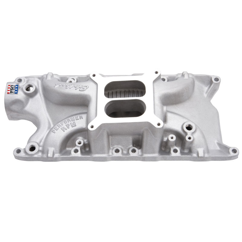 Ford Small-Block Windsor Intake Manifold - Edelbrock - Performer RPM - Satin - `62-`01