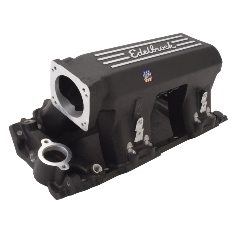 Chevrolet Big-Block Mark IV Pro-Flo XT EFI Intake Manifold - Edelbrock - Rectangular Port - Black - `65-`00