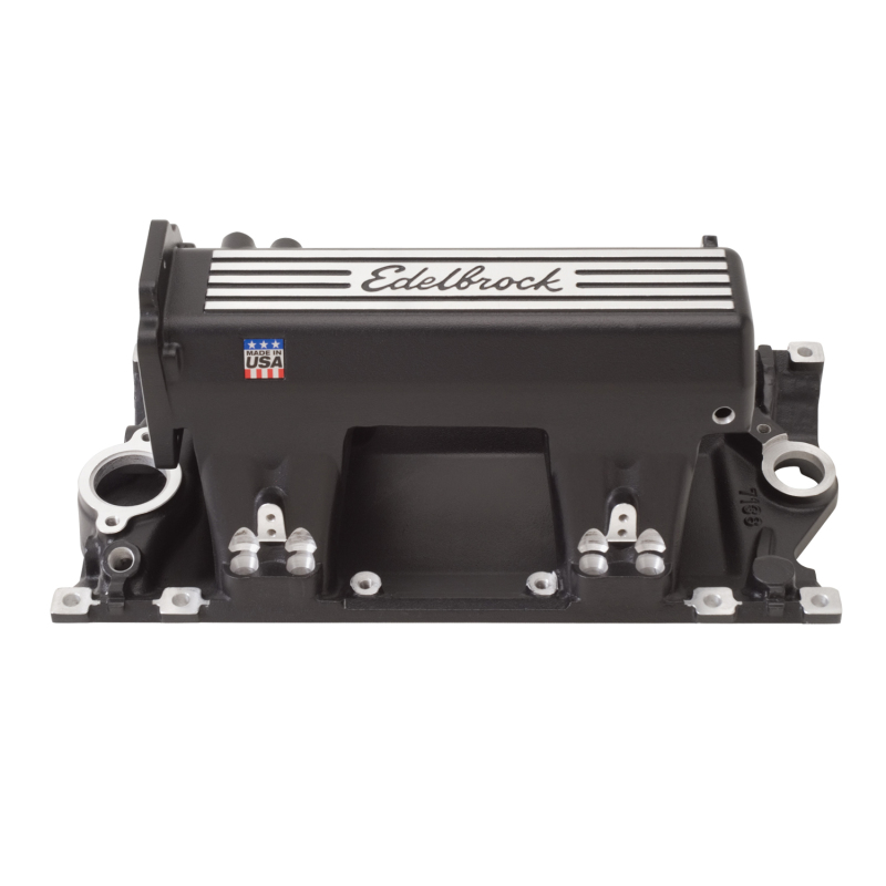 Chevrolet Small-Block Gen I Intake Manifold - Edelbrock - Pro-Flo XT - Black - `96-`01