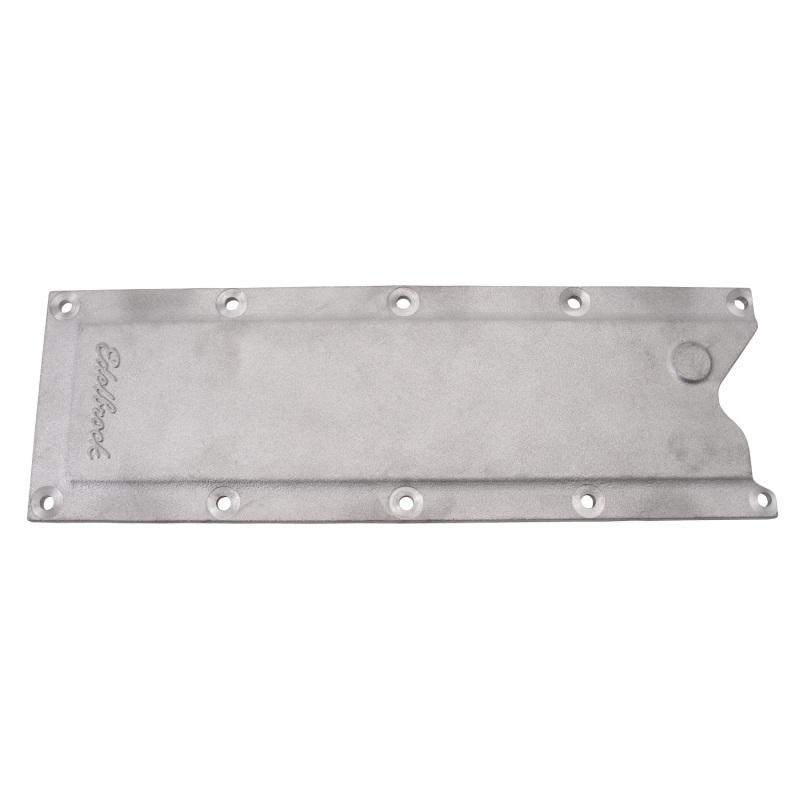 Chevrolet LS6 Valley Cover - Edelbrock - No Knock Sensor Bosses - Natural Aluminum - `97-`04