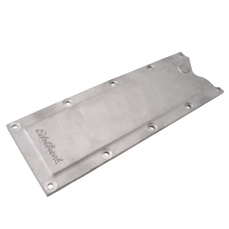 Chevrolet LS6 Valley Cover - Edelbrock - No Knock Sensor Bosses - Natural Aluminum - `97-`04
