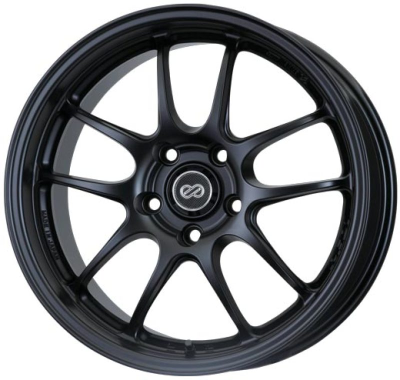 Subaru STI Wheels - Enkei - PF01 17x8 5x100 45mm Offset - Matte Black - 2004