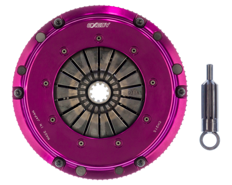 BMW 323i Hyper Single Clutch Kit - Exedy - Sprung Center Disc, Push Type, 6-Puck Cerametallic, Chromoly Steel Flywheel - Purple - `98-`00