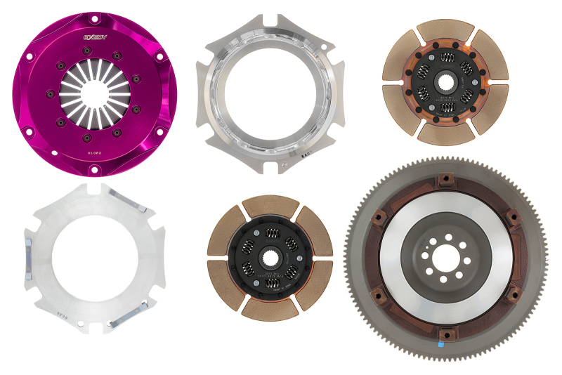 Infiniti G35 Clutch Kit - Exedy - Hyper Twin Cerametallic, Sprung Center Disc, Push Type Cover - `03-`07