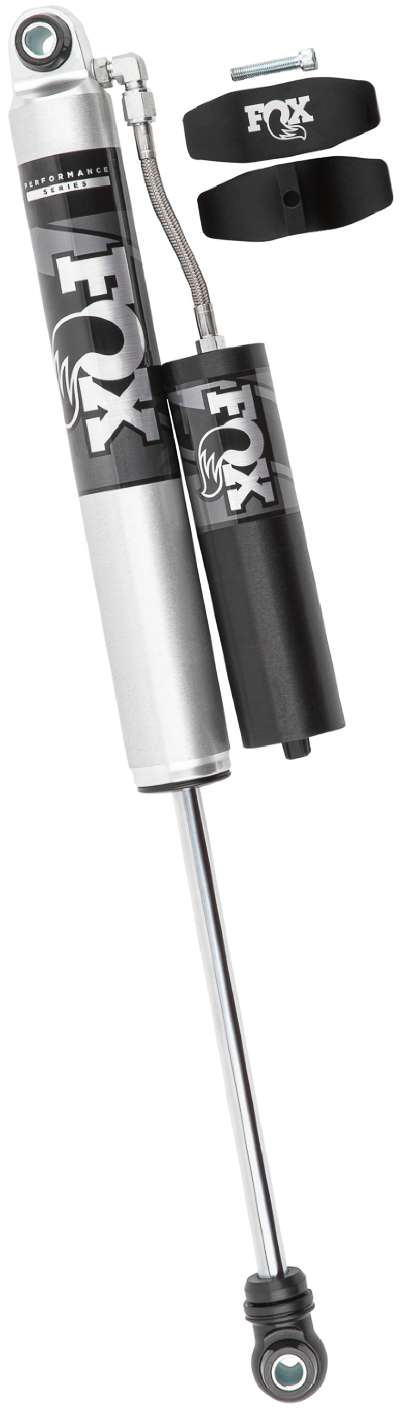 GMC 2500 HD Suspension Shock Absorber - Rear - FOX - Performance Series 2.0 Smooth Body 1.5-3in Lift - Black - `20-`27