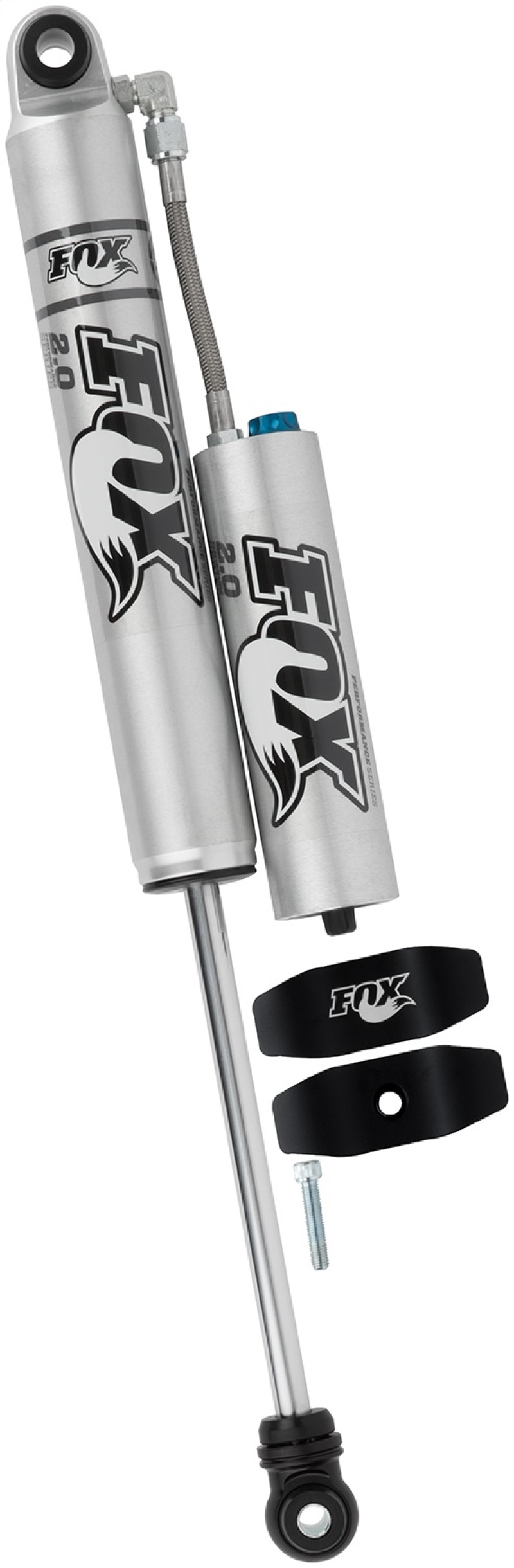 Ford F-450 Super Duty Shock Absorber - Front - FOX - 2.0 Performance Series Smooth Body Reservoir - Adjustable - `99-`16