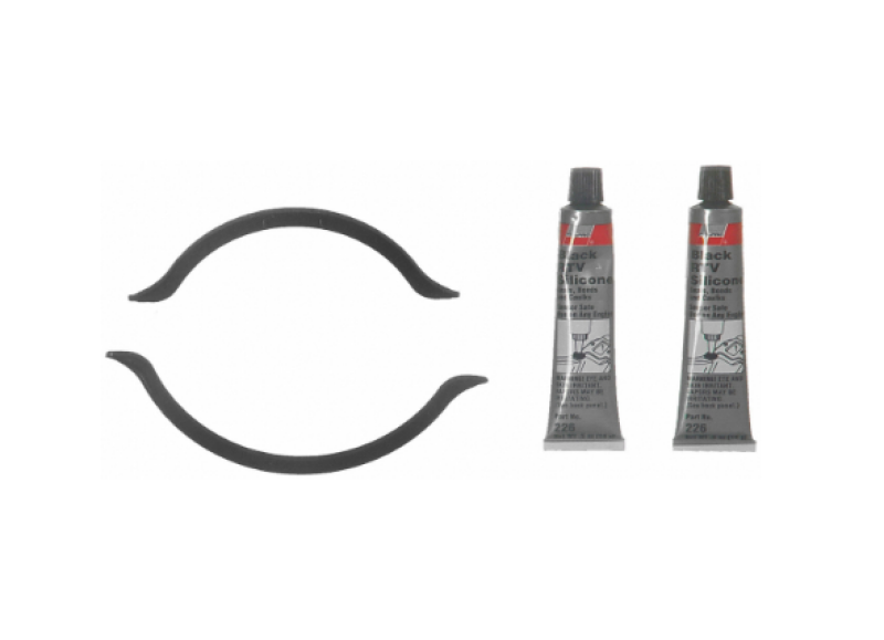 Mazda Miata Oil Pan Gasket Set - Fel-Pro - RTV Silicone w/Rubber End Seals - Black - `01-`05