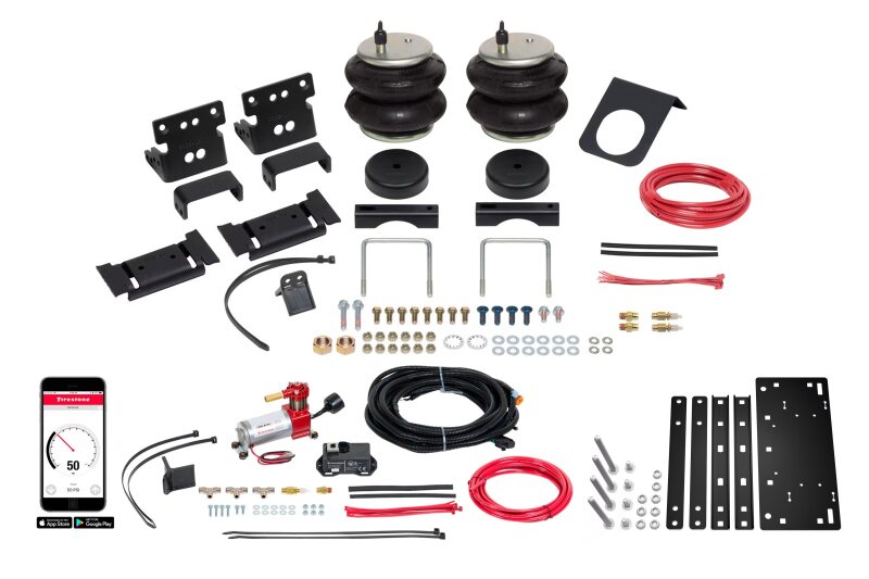 RAM 2500 Air Suspension Helper Spring Kit - Rear - Firestone - Wireless Ride-Rite All-In-One Kit - `03-`12