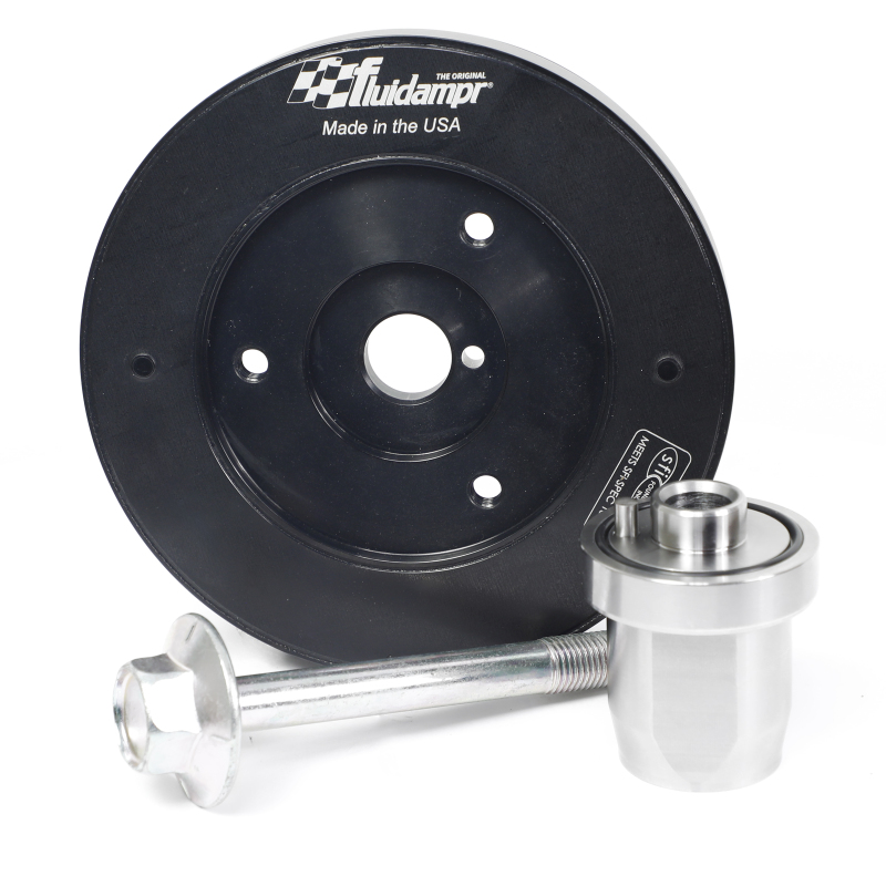 Subaru BRZ Harmonic Balancer - Fluidampr - Steel Internally Balanced Damper w/Adapter Kit - Black Zinc Chromate - `22-`27