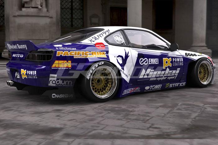 Nissan Silvia Spoiler - GReddy - Rocket Bunny Wing - `99-`02