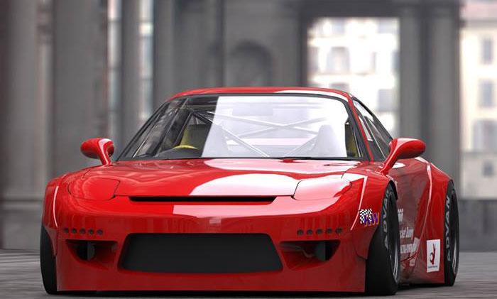 Mazda RX-7 Spoiler - Rear - GReddy - Rocket Bunny FD3S Duck-Tail Wing V2 - `92-`02